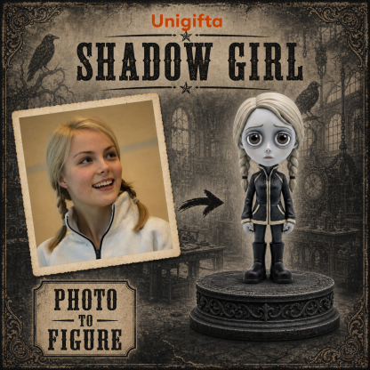 Custom Dark Gothic Figurine – Personalized 3D Avatar