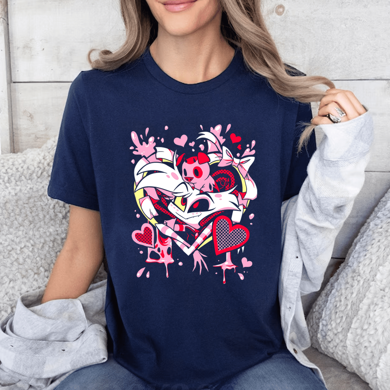 Hazbin Hotel Angel Dust T-Shirt Sweatshirt Hoodie