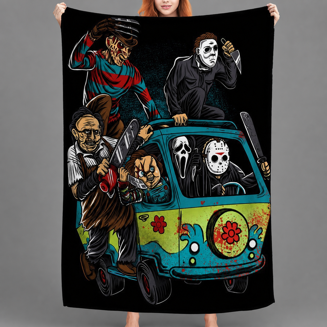 Horror Movie Halloween Blanket