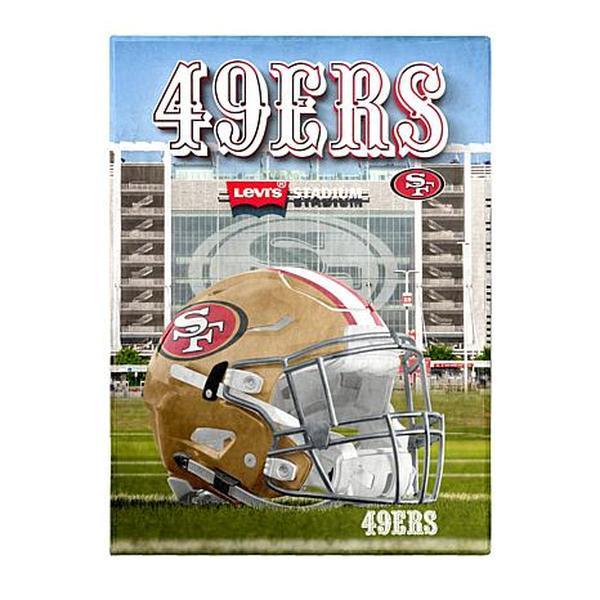 Football Fan NFL Stadium View Throw Blanket