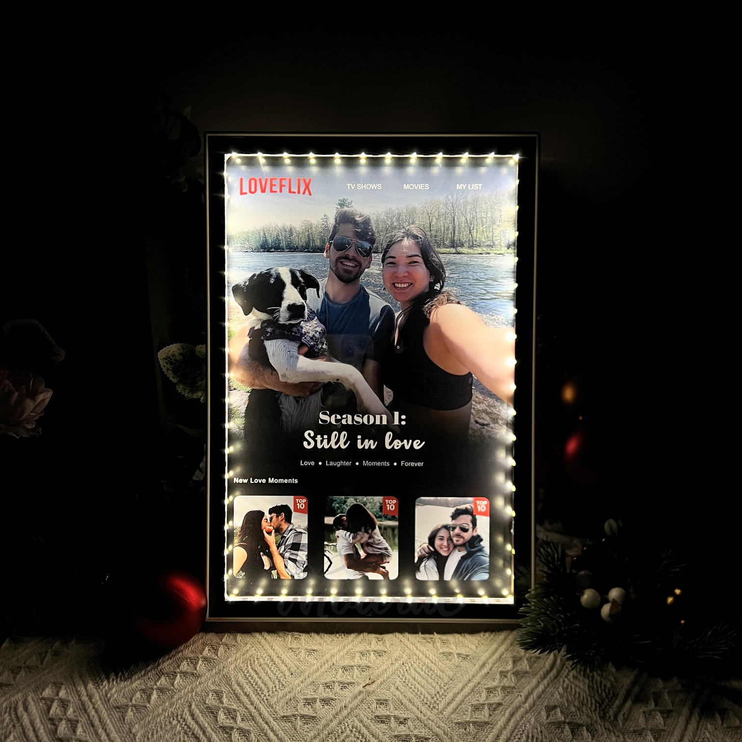 Personalized Family Memories Mirror Light Box