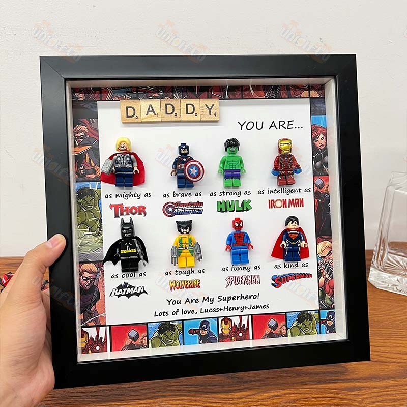 BraveHeroFrames - Custom Super Dad Gift Box