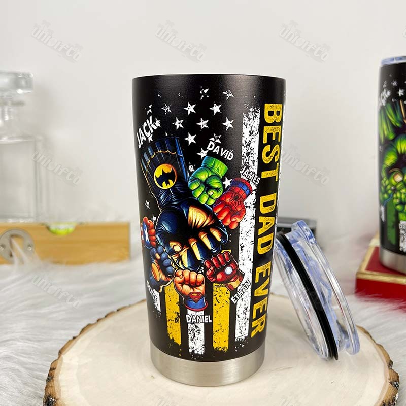 BEST DADMAN EVER Custom Stainless Steel Tumbler