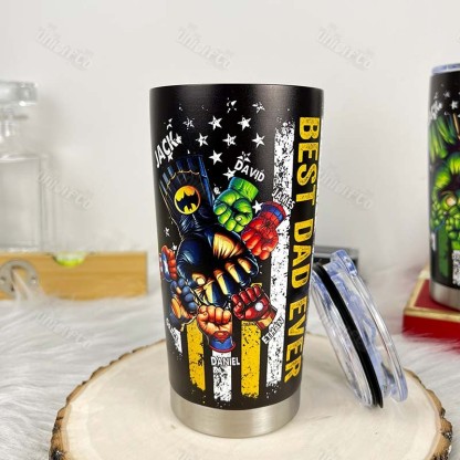 BEST DADMAN EVER Custom Stainless Steel Tumbler