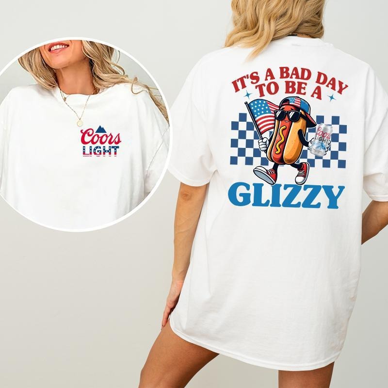 “Bad Day Glizzy” American Summer BBQ Hot Dog Tee
