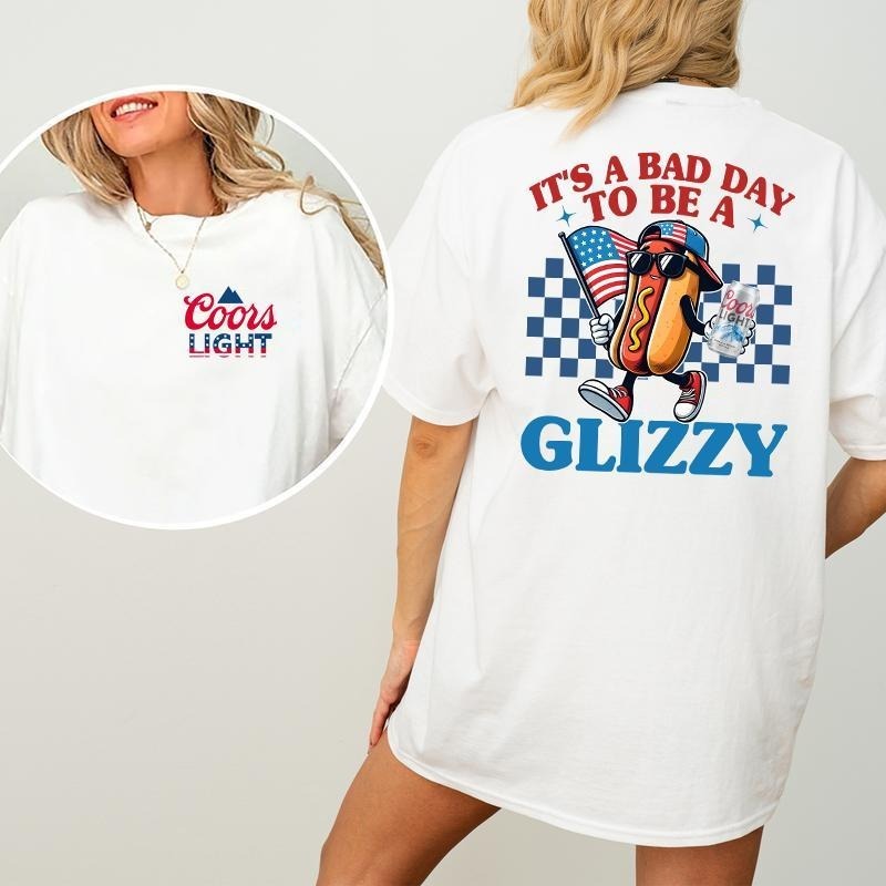 “Bad Day Glizzy” American Summer BBQ Hot Dog Tee