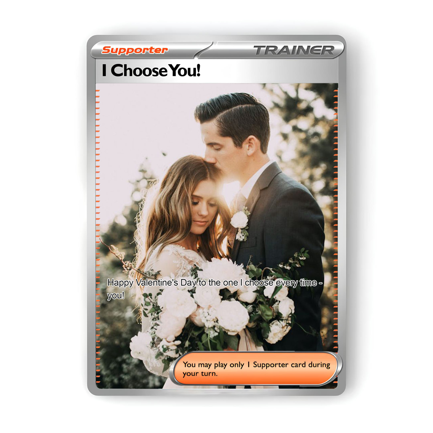 Custom Anime Game Valentine's Day Card-FREE Phone Case with Card Slot