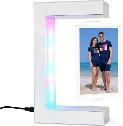 LED Floating Picture Frame – Modern Lighted Photo Display Frame