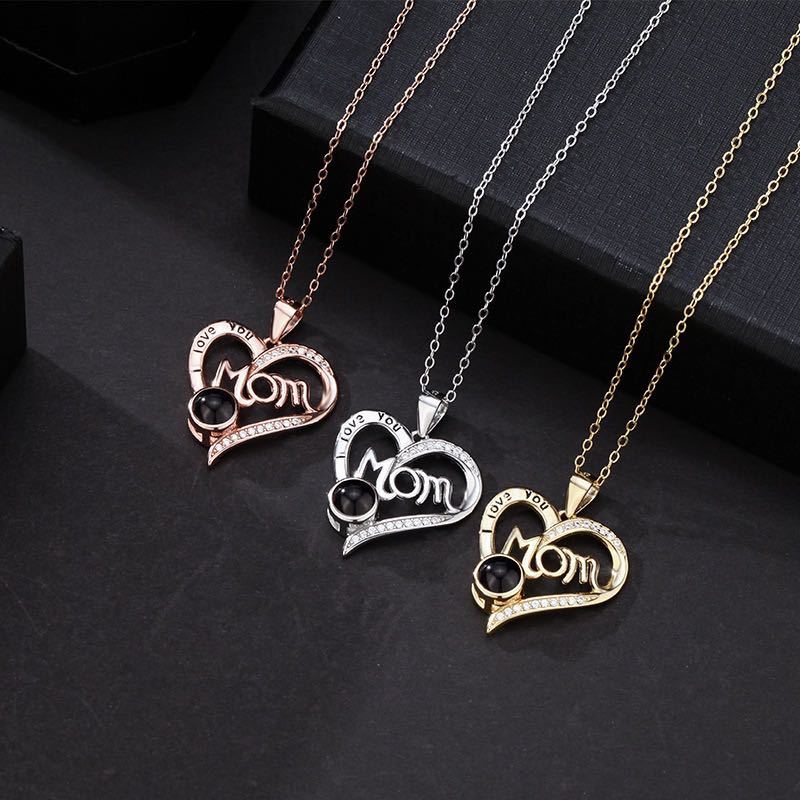 Love Projection Heart Mom Necklace❤️