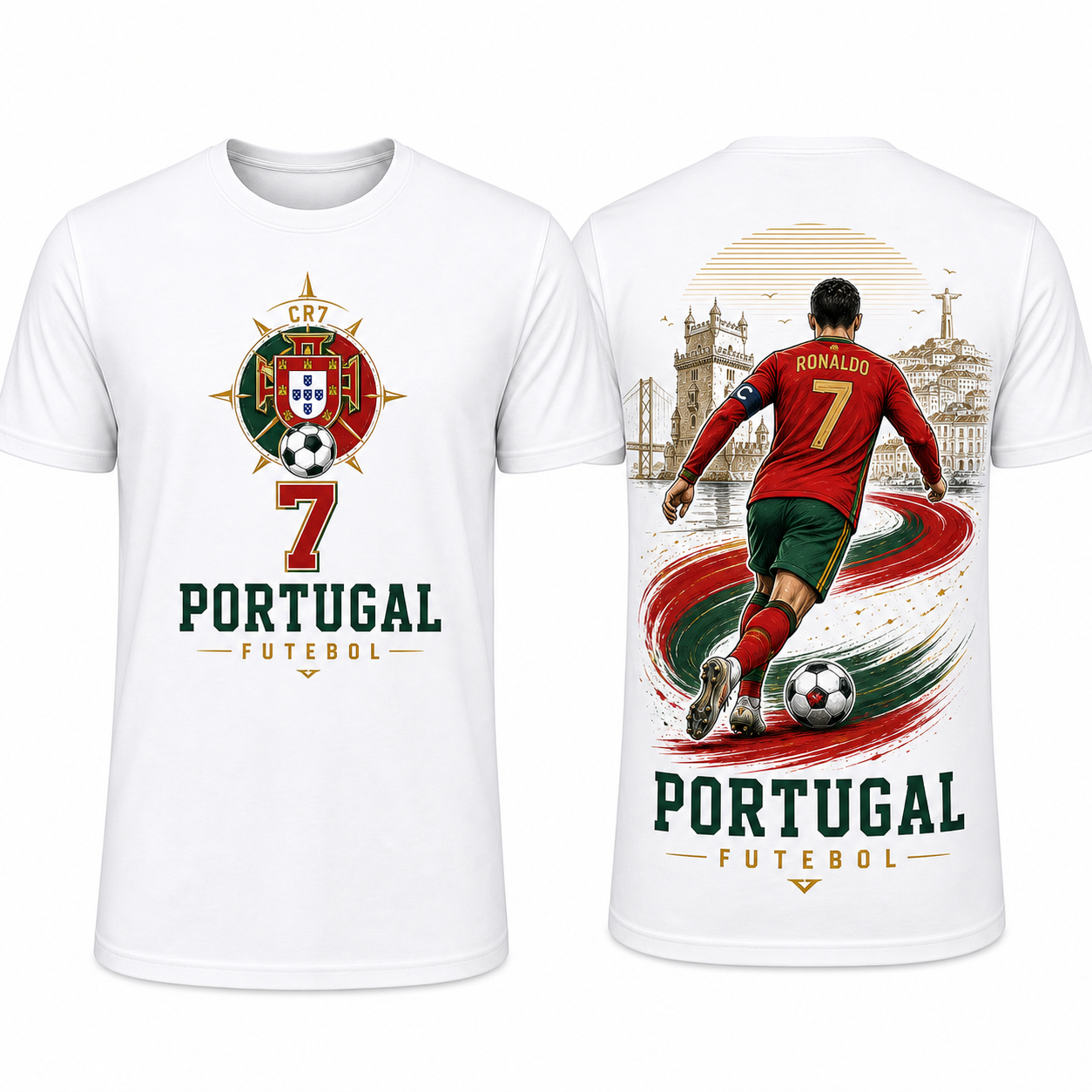 2026 World Cup Football Legends Graphic Tee | Fan Series
