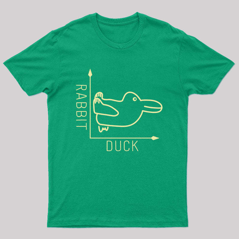 Rabbit or Duck Funny Geek T-Shirt
