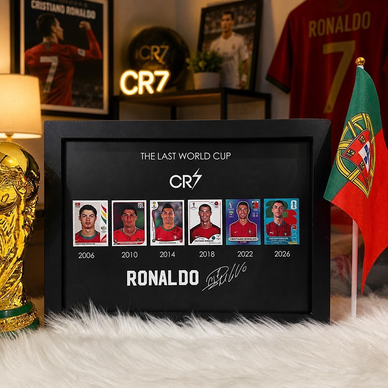 Football Legend CR7 Tribute Framed Wall Art