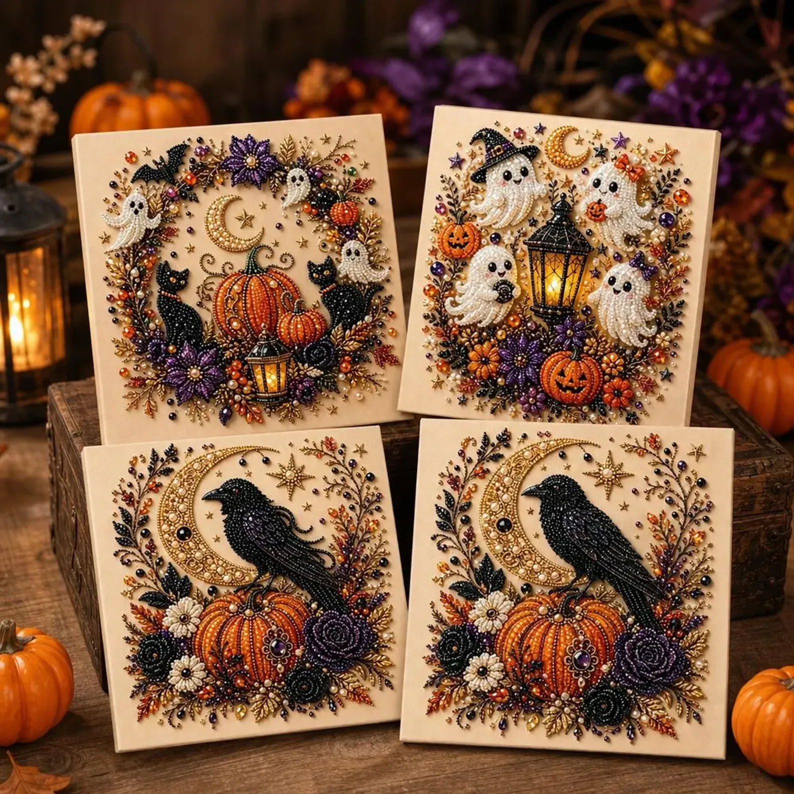 Halloween pearl art DIY kit gallery image