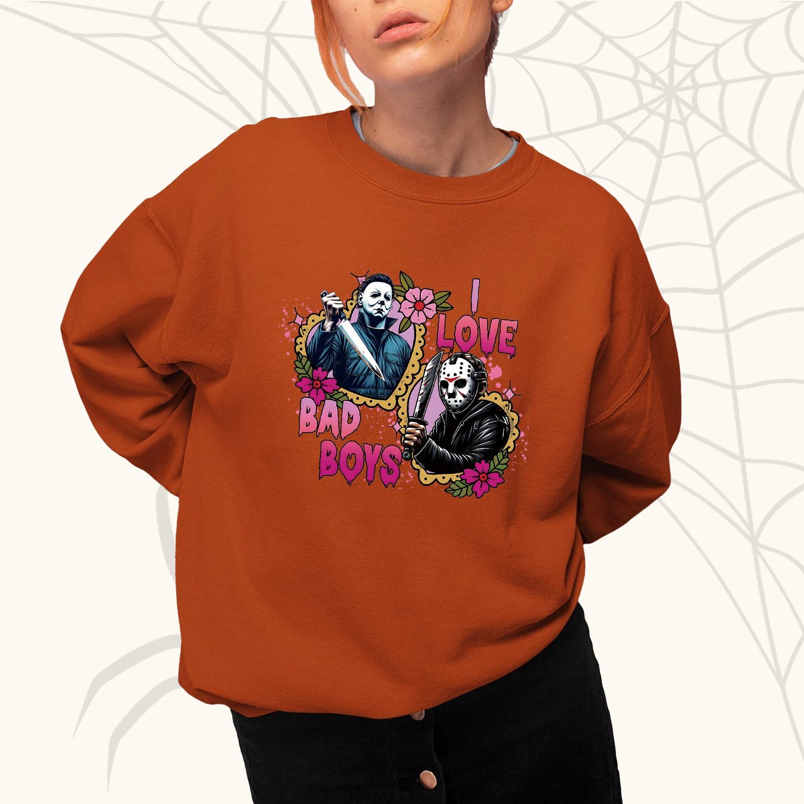 I Love Bad Boys Halloween sweatshirt