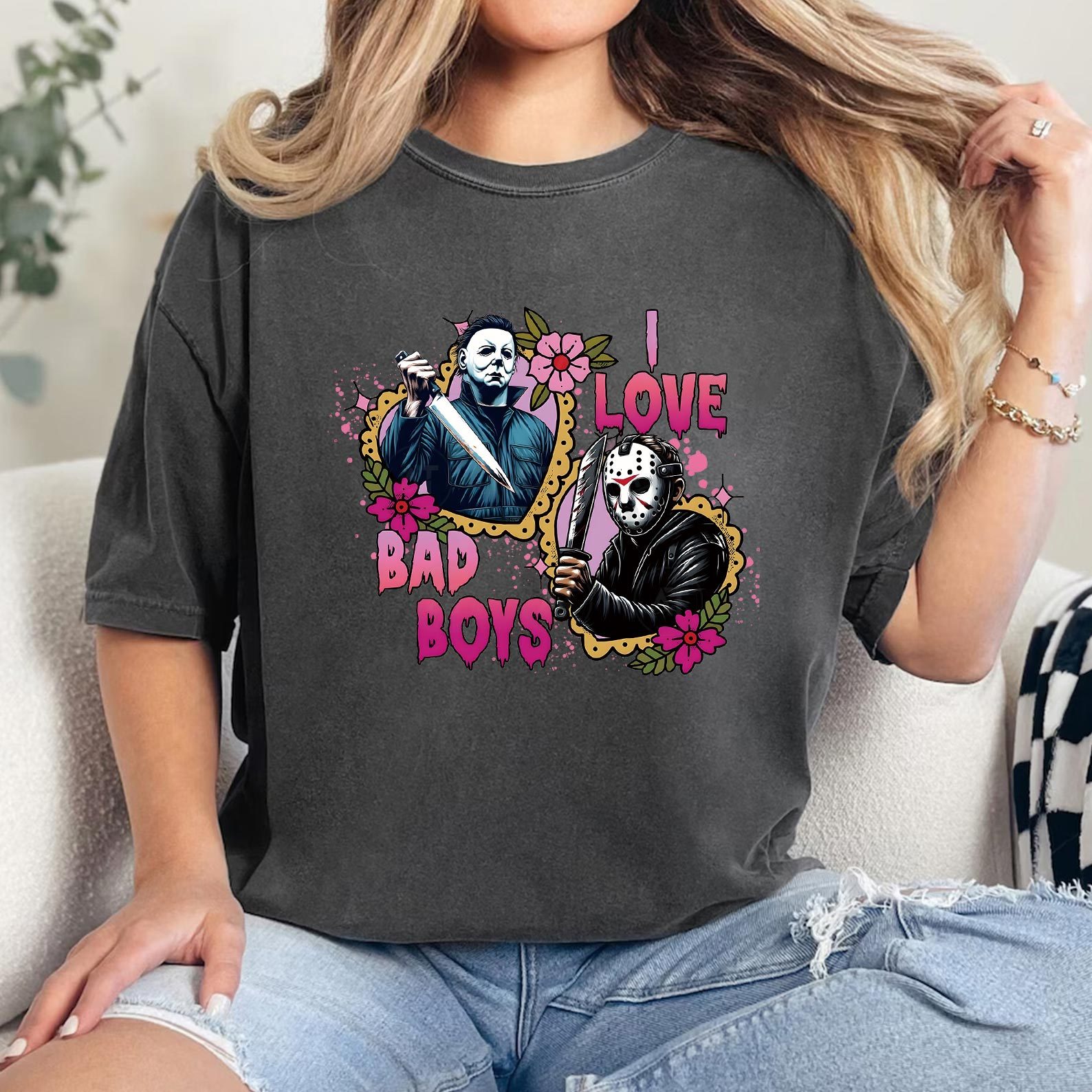 I Love Bad Boys Halloween sweatshirt