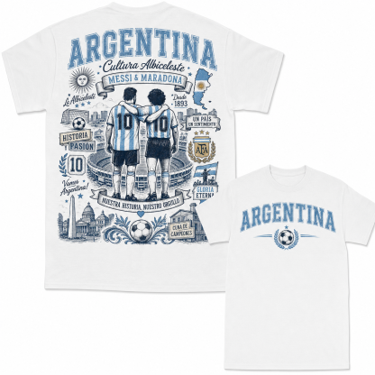 National Soccer Heritage Graphic T-Shirt 100% Cotton