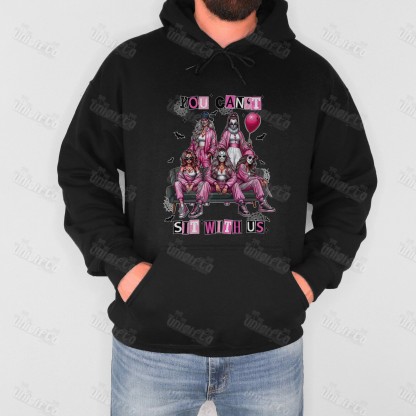"Spooky Mean Girls" You Can't Sit With Us Halloween Crewneck Sweatshirt (Multi-Color)