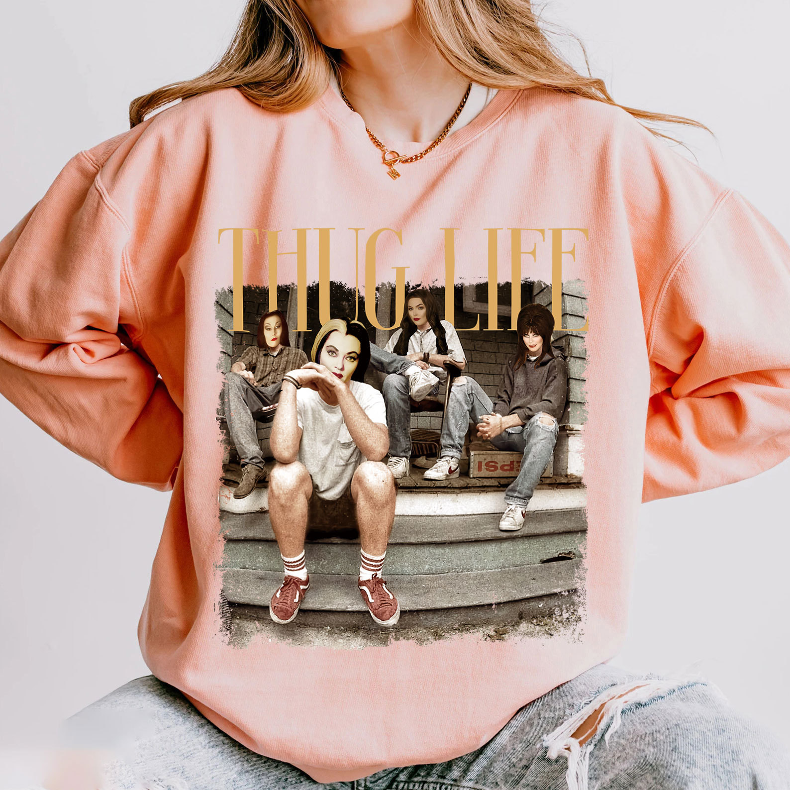 Thug Life Halloween Street Style T-shirt Hoodie Sweatshirt