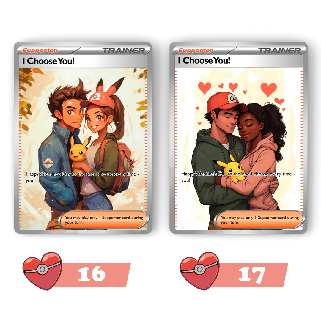 Custom Anime Game Valentine's Day Card