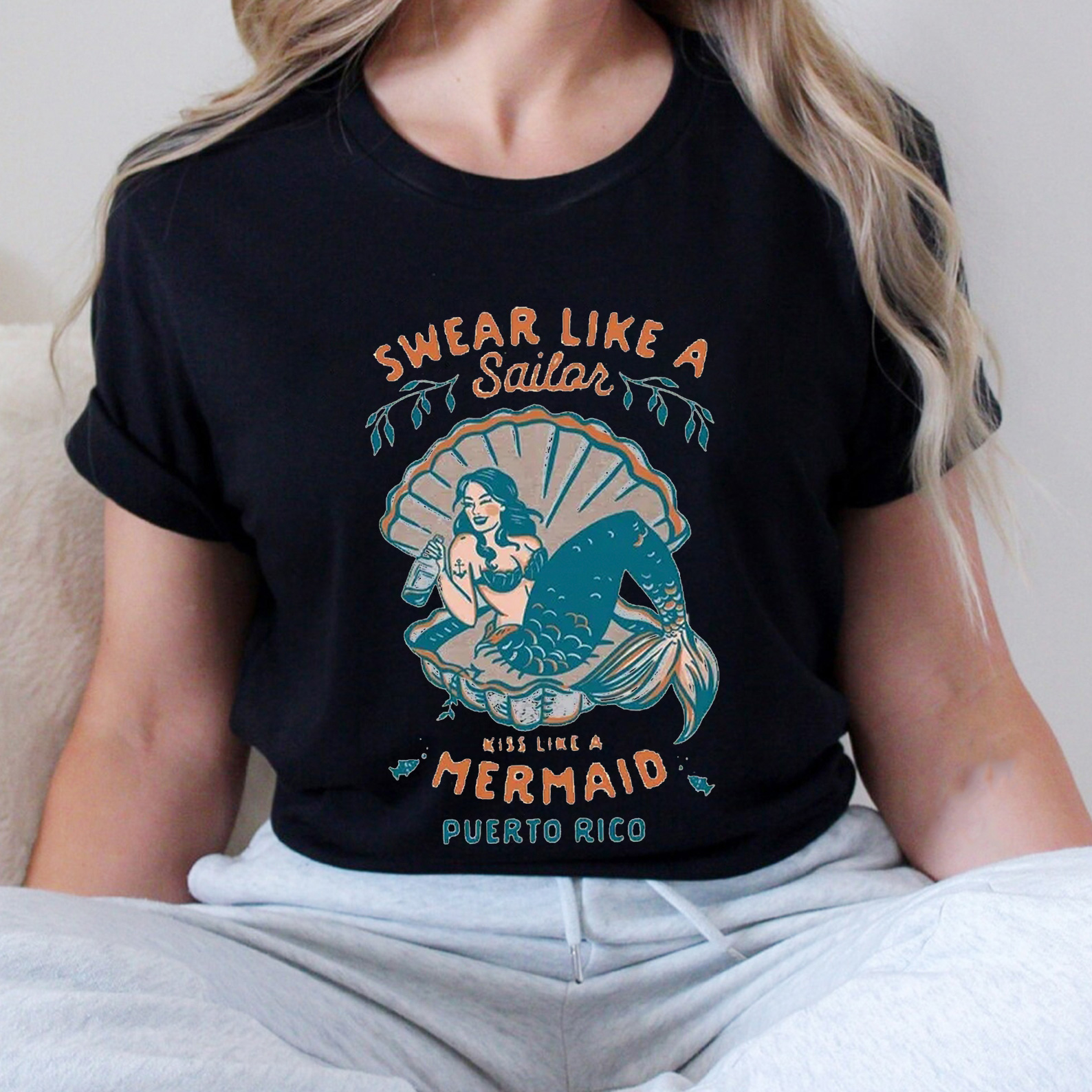 Vintage Costa Rica Travel Mermaid T-Shirt