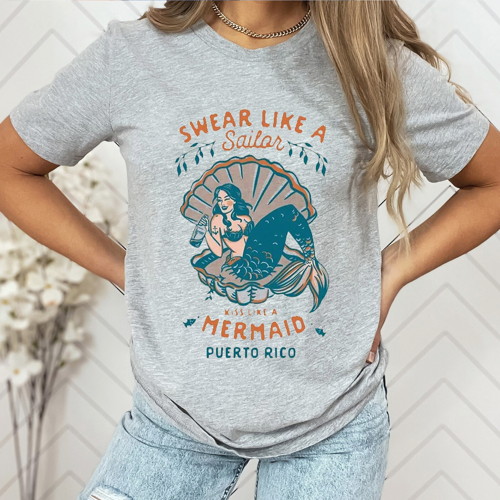 Vintage Costa Rica Travel Mermaid T-Shirt