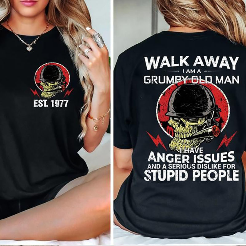 Gen X Grumpy Old Man Skull Tee