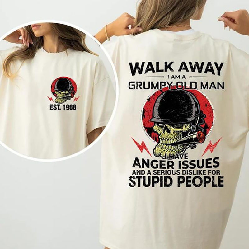 Gen X Grumpy Old Man Skull Tee