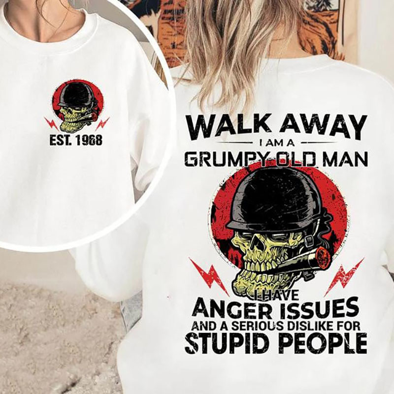 Gen X Grumpy Old Man Skull Tee