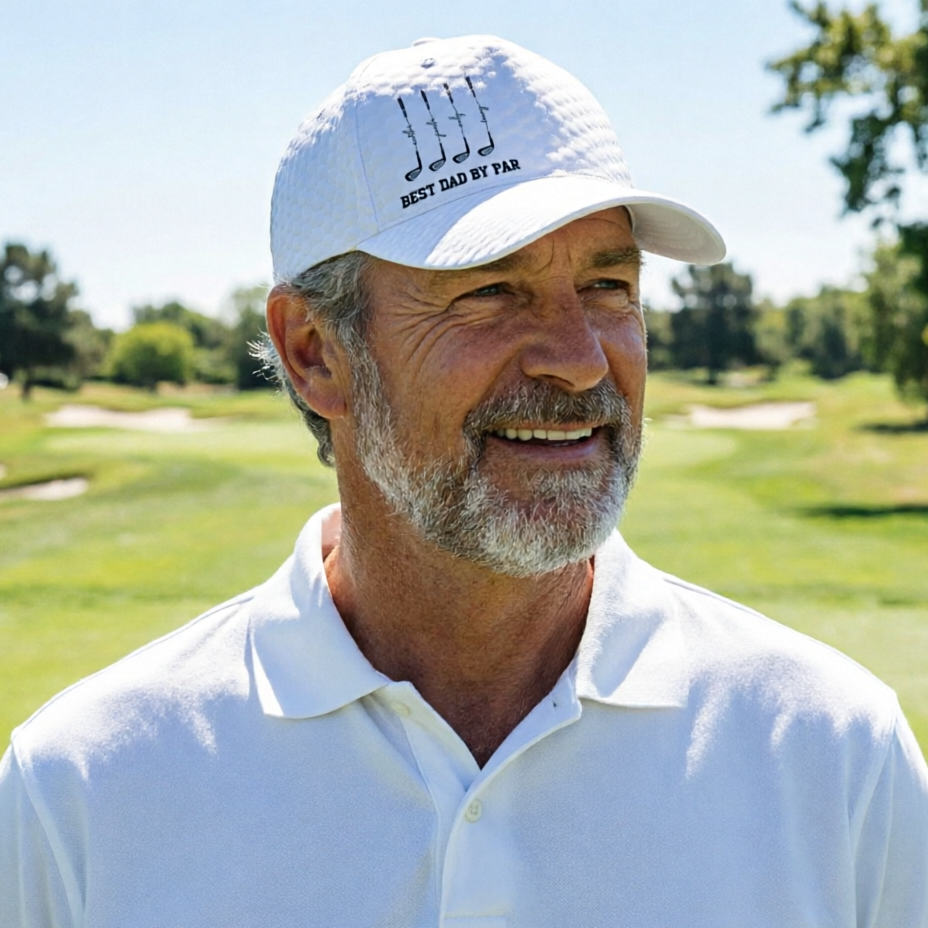 Personalized "Best Dad By Par" Golf Cap - Custom Names Father's Day Gift