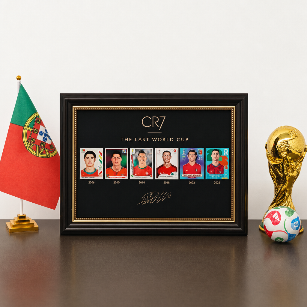 Football Legend CR7 Tribute Framed Wall Art