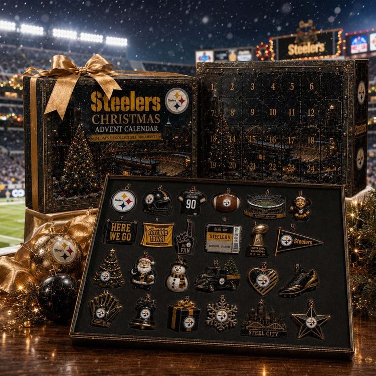 Pittsburgh Steelers Merch Christmas Advent Calendar 2026 Gift For Football Fans