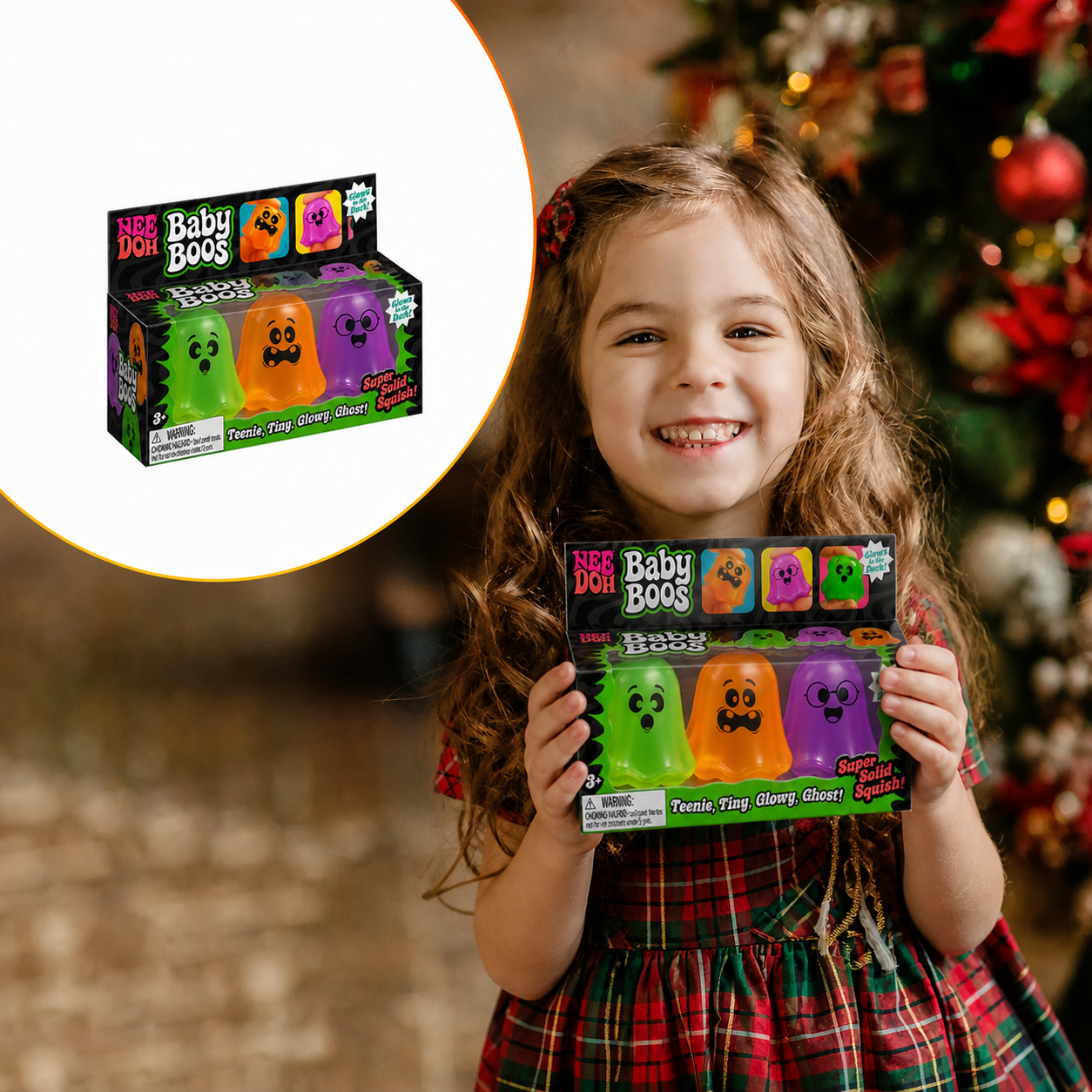 2026 Glow-in-the-Dark Ghost Squishy Set – Halloween Fidget Toy