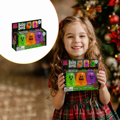 2026 Glow-in-the-Dark Ghost Squishy Set – Halloween Fidget Toy