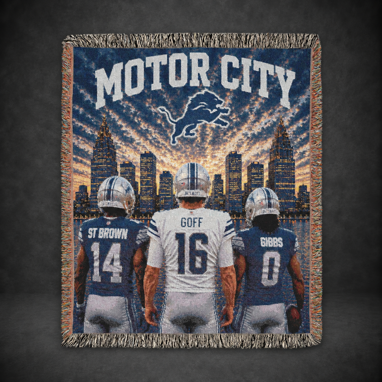 Detroit Lions Blanket – 100% Cotton