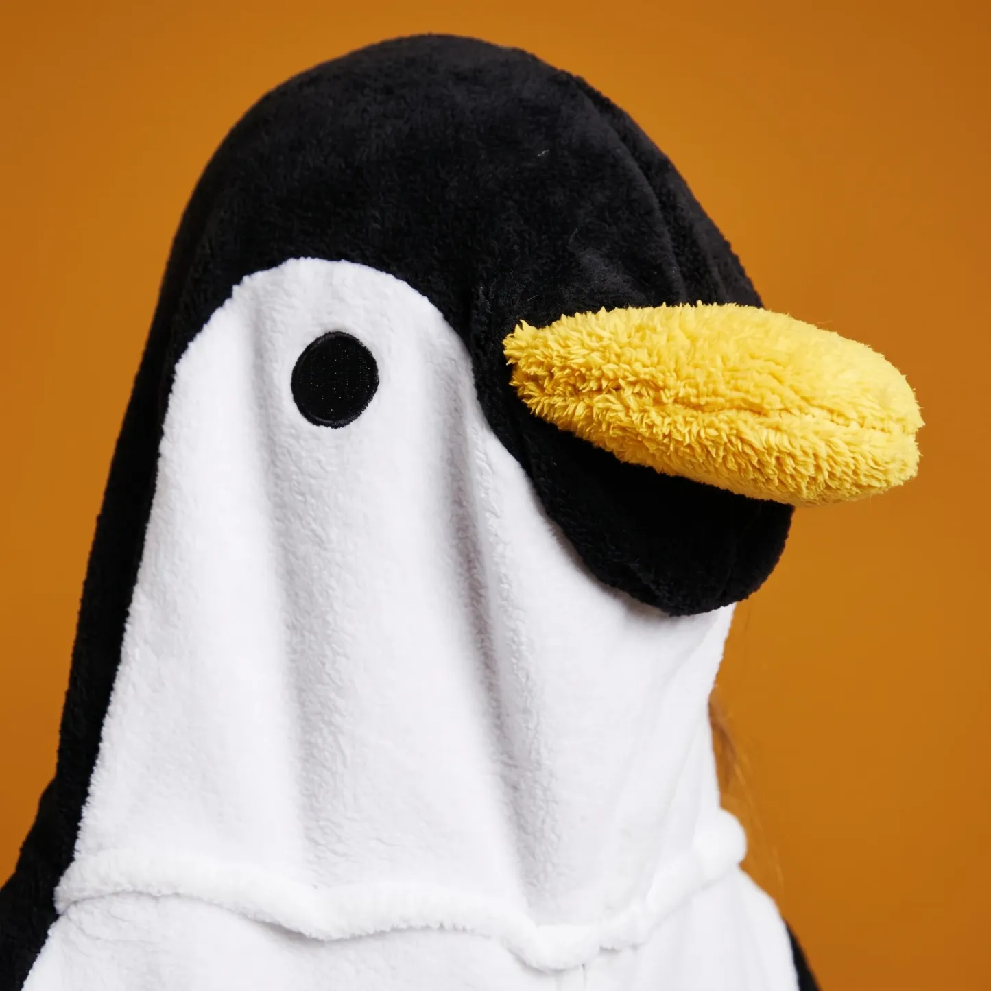 Penguin plush onesie costume
