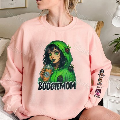 “Spooky Mama” Halloween Customizable Crewneck Hoodies