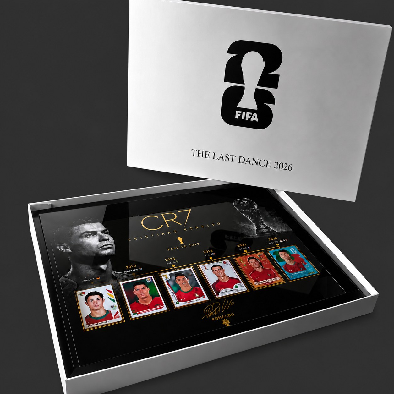CR7 "The Last Dance 2026" World Cup Sticker Premium Display Frame