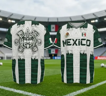 2026 Mexico Aztec Calendar Soccer Jersey | Piedra del Sol World Cup Fan Football Shirt