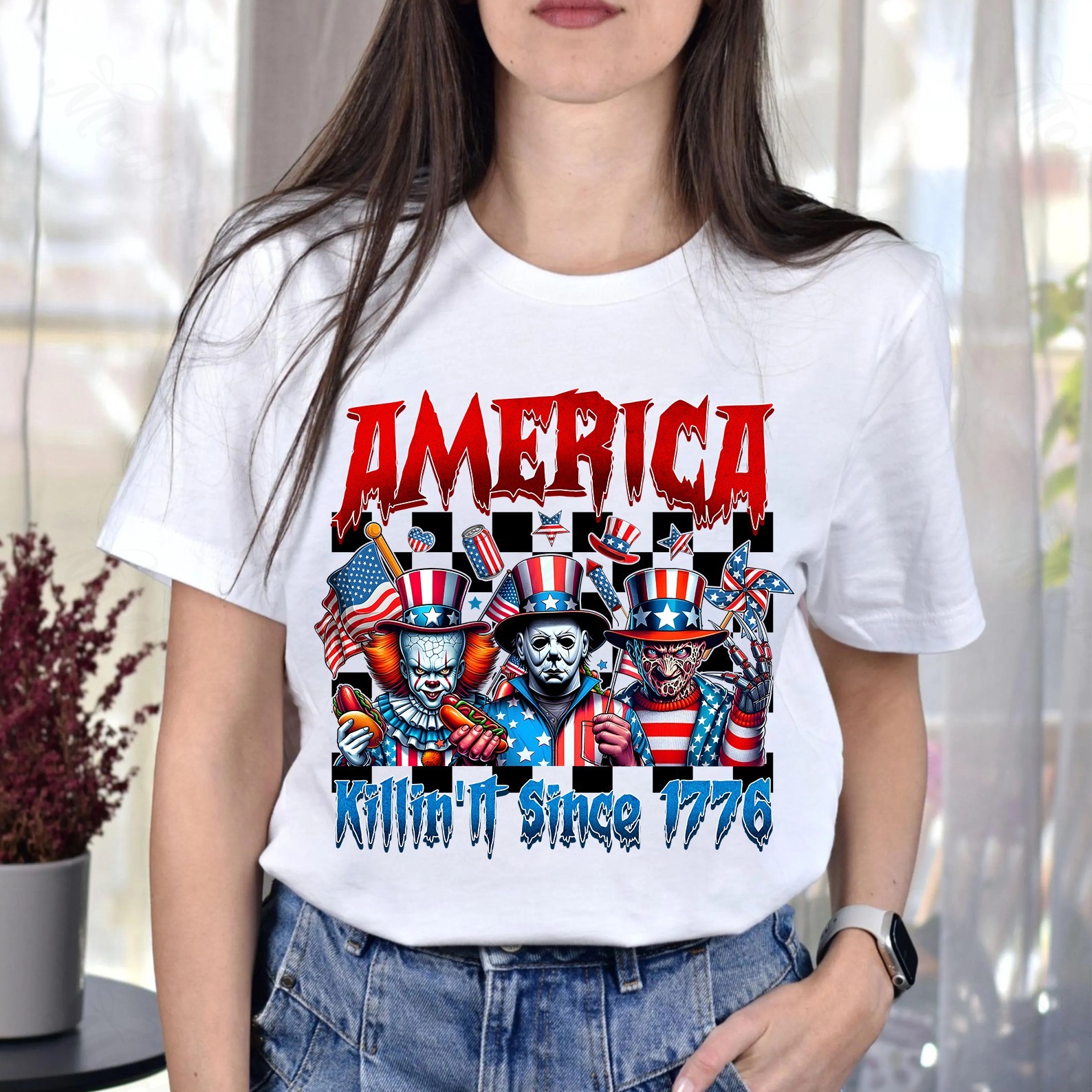 Horror Movie Fourth Of July Shirt