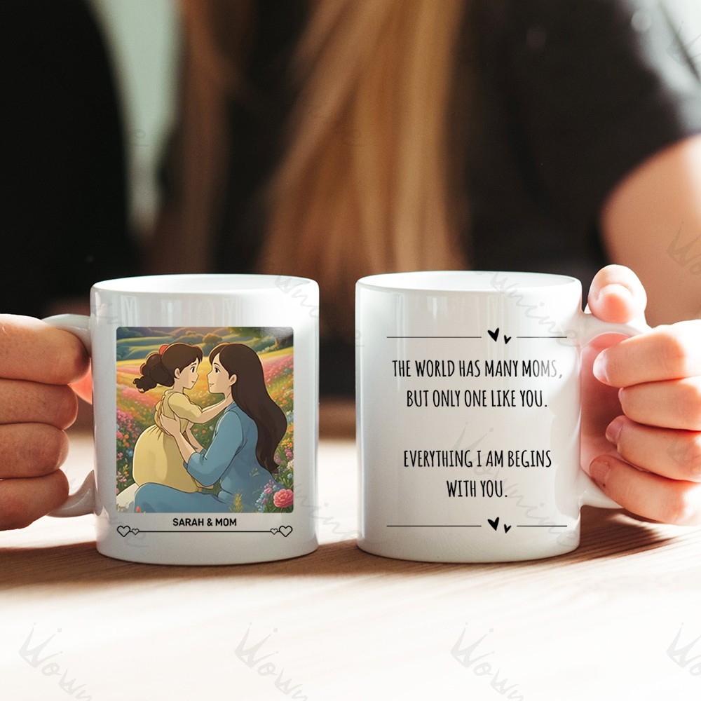 Custom Photo Ghibli Style Mug