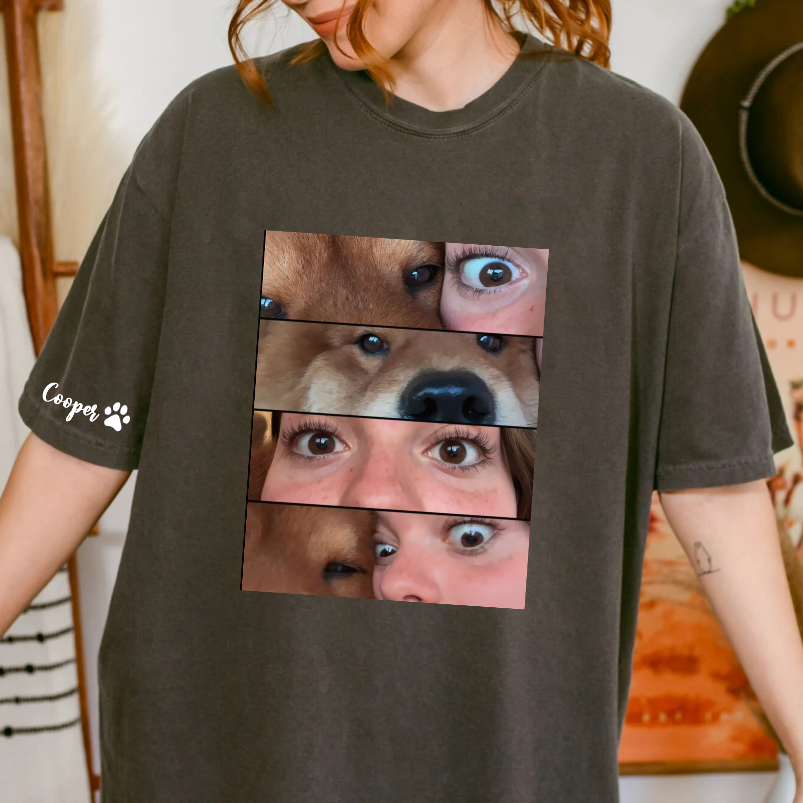 Personalized Eyes Shirt with Pet