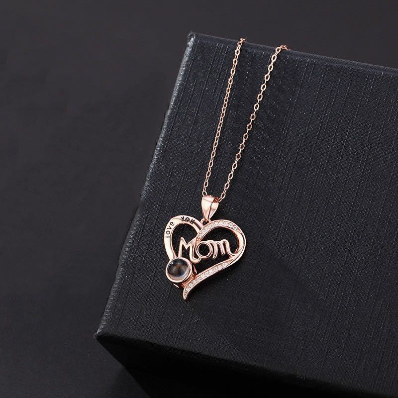 Love Projection Heart Mom Necklace❤️