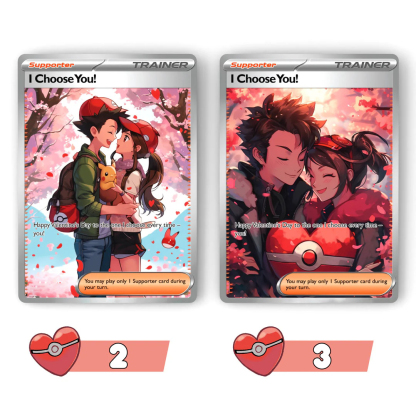 Custom Anime Game Valentine's Day Card