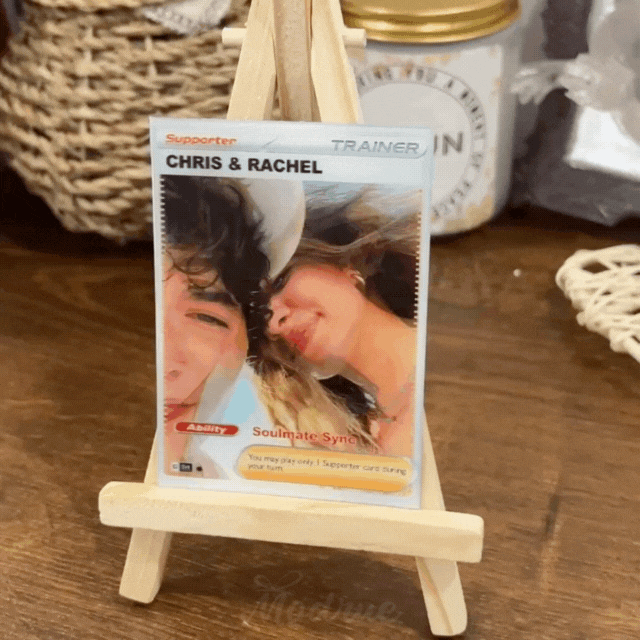 Personalized Lenticular Card Couple Photo Anime Style