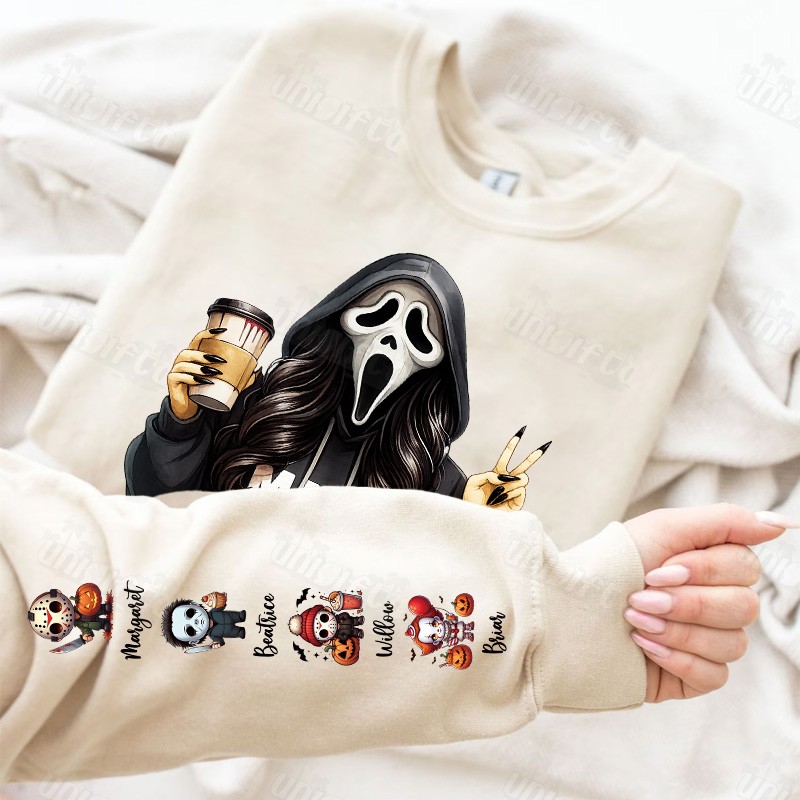 “Spooky Mama” Halloween Ghost Mom Hoodie