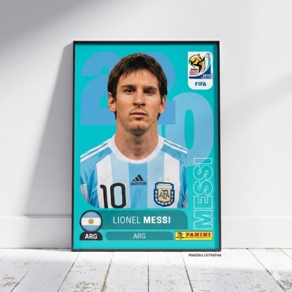 Messi Collector's Sticker-Style Poster - World Cup Edition