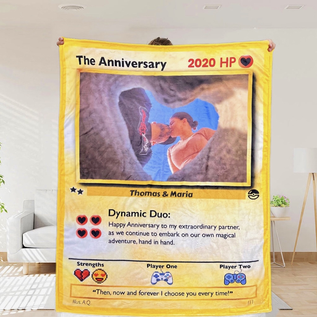 50%OFF⭐️Birth Flower Family Bouquet Customized Winter Blanket