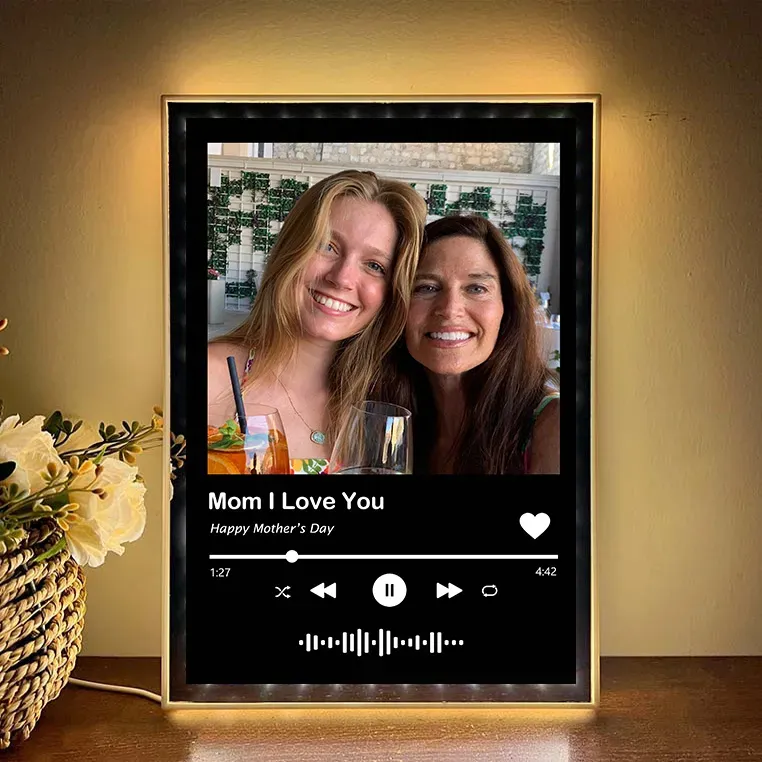 💞Personalized Music & Photo Mirror Light Box💞