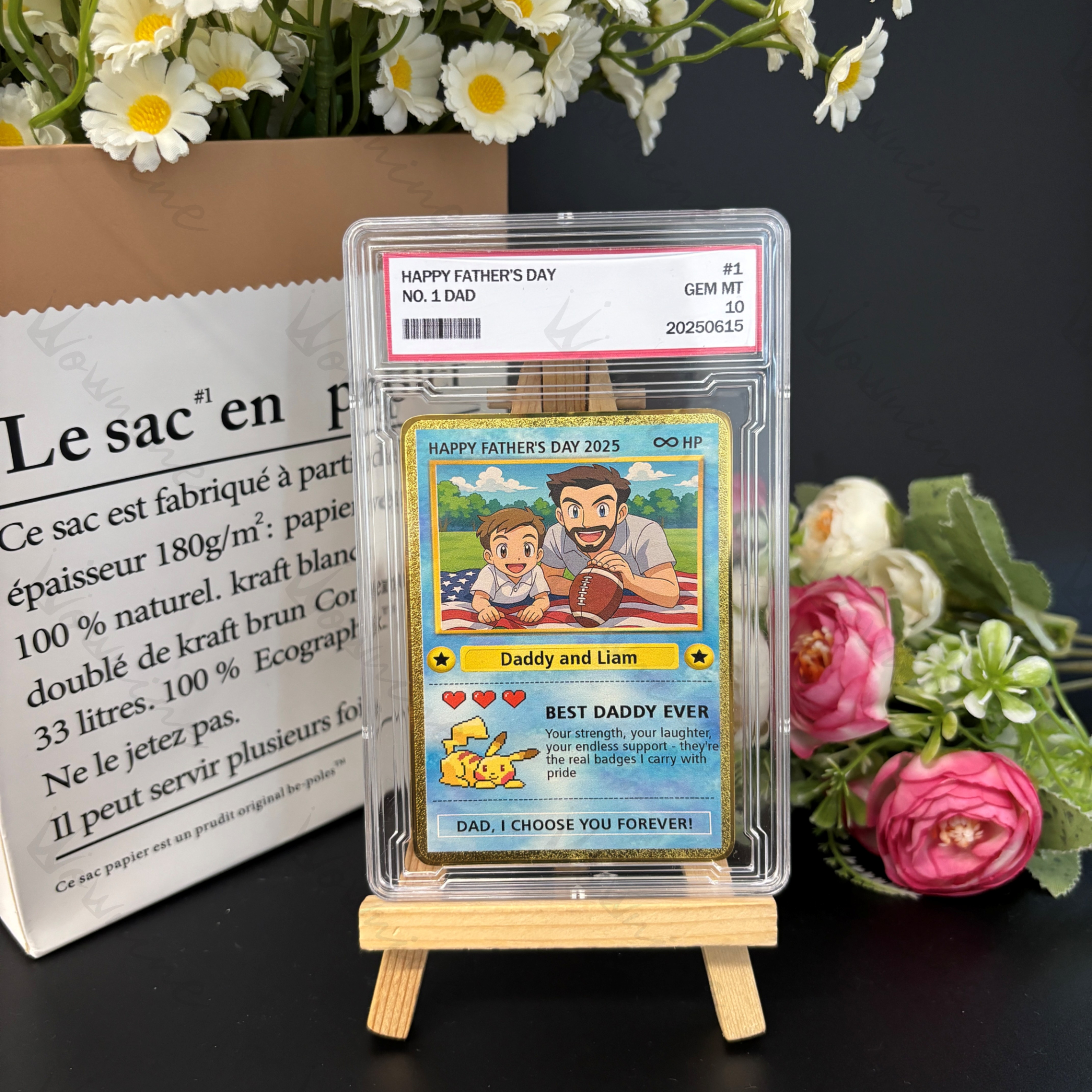 Custom Anime Photo Father's Day Card