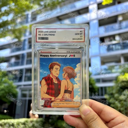 Personalized Couple Photo Anime Style Card